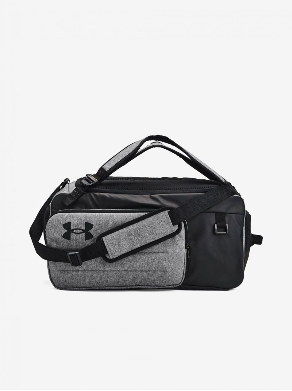 Čierno-šedá športová taška Under Armour UA Contain Duo MD BP Duffle