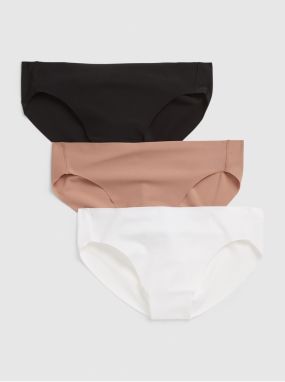 Farebné dámske nohavičky no-show bikini, 3ks