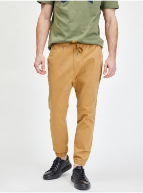 Žlté pánske nohavice essential jogger GAP