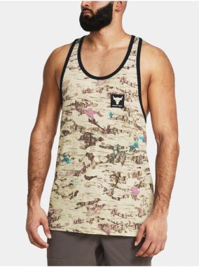 Svetlo hnedé športové tielko Under Armour UA Pjt Rck Camo Grphc Tk