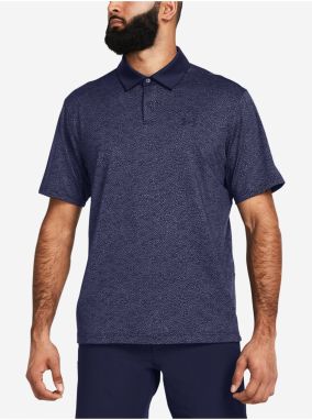 Tmavomodré pánske športové polo tričko Under Armour UA T2G Printed Polo