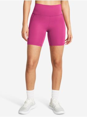 Ružové dámske športové kraťasy Under Armour Meridian Bike Short 7in