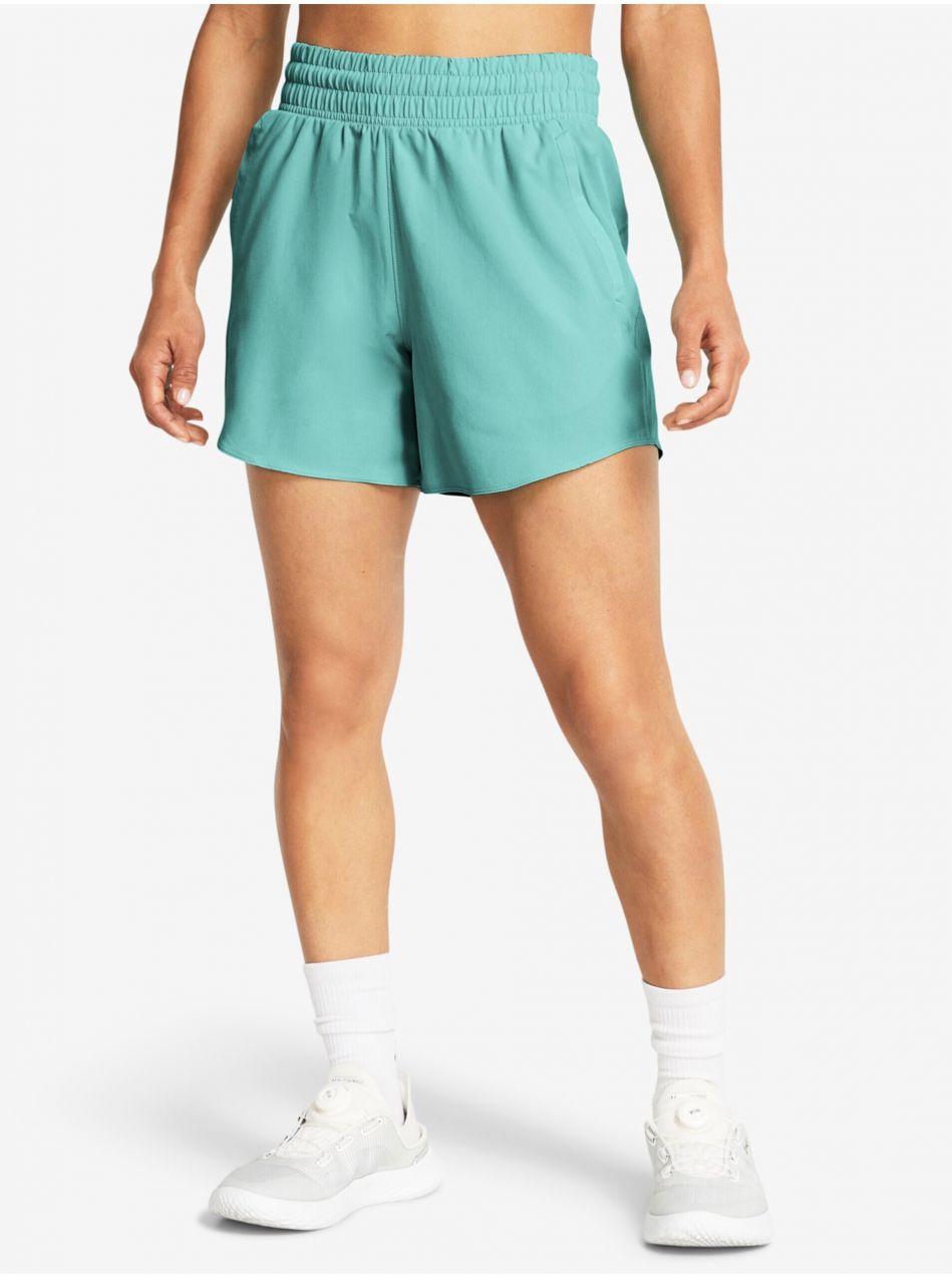 Tyrkysové dámske športové kraťasy Under Armour Flex Woven Short 5in