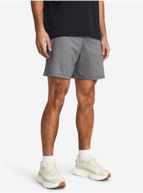 Šedé pánske športové kraťasy Under Armour UA LAUNCH PRE 7'' HTR SHORTS