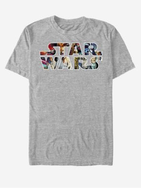 Šedé unisex melírované tričko ZOOT.Fan Star Wars Epic Logo