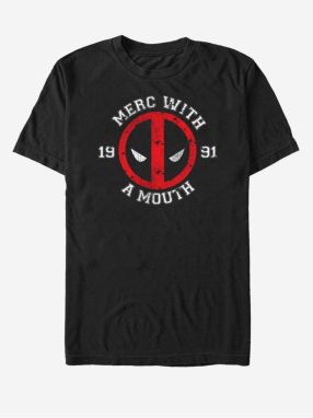 Čierne unisex tričko Marvel Merc