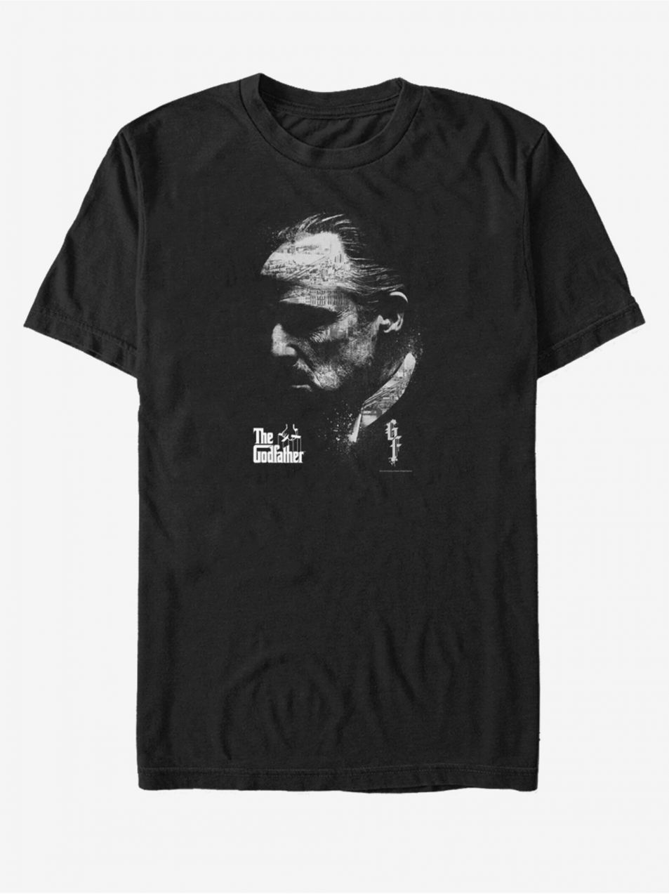 Čierne unisex tričko Paramount Godfather City