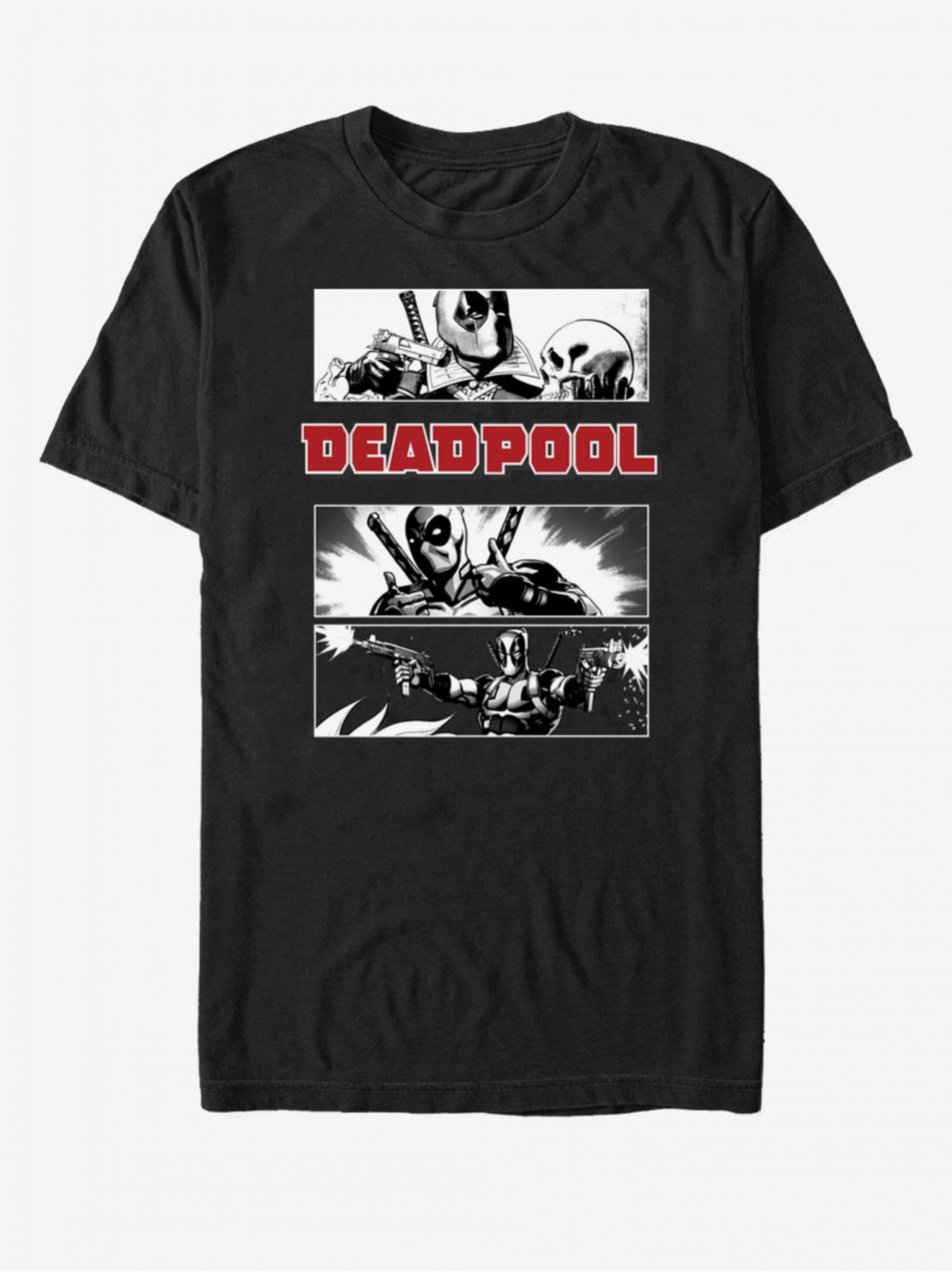 Čierne unisex tričko Marvel Dead Poet