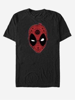 Čierne unisex tričko Marvel Deadpool Sugar Skull