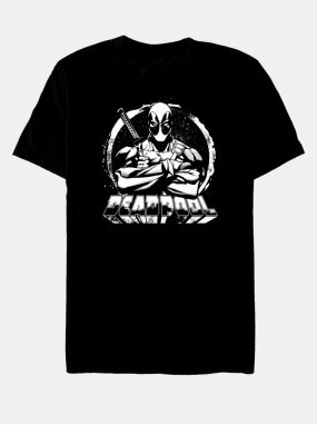 Čierne unisex tričko Marvel For Hire