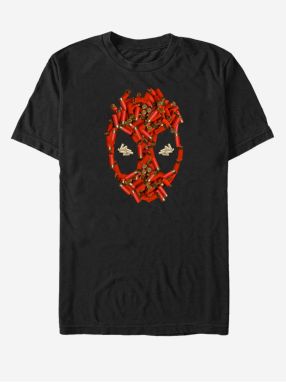 Čierne unisex tričko Marvel Shell Cases