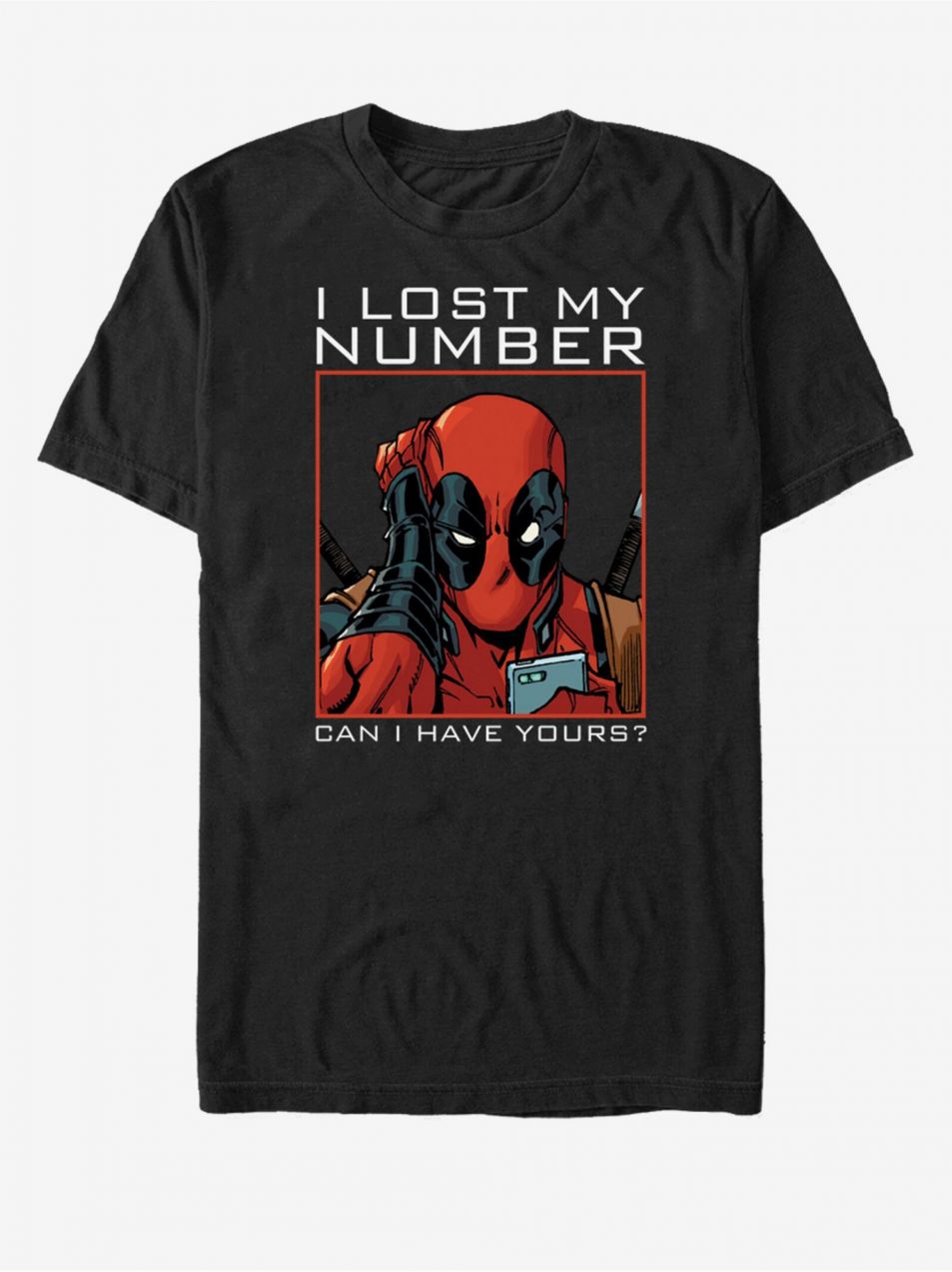 Čierne unisex tričko Marvel New Number