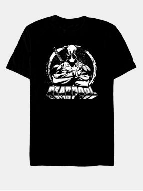 Čierne unisex tričko Marvel For Hire