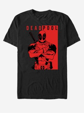Čierne unisex tričko Marvel Deadpool Police
