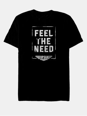 Čierne unisex tričko Paramount Feel The Need