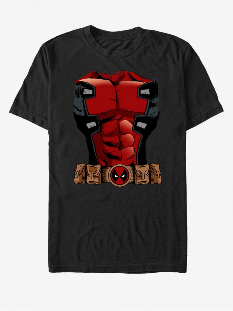 Čierne unisex tričko Marvel Deadpool Armor
