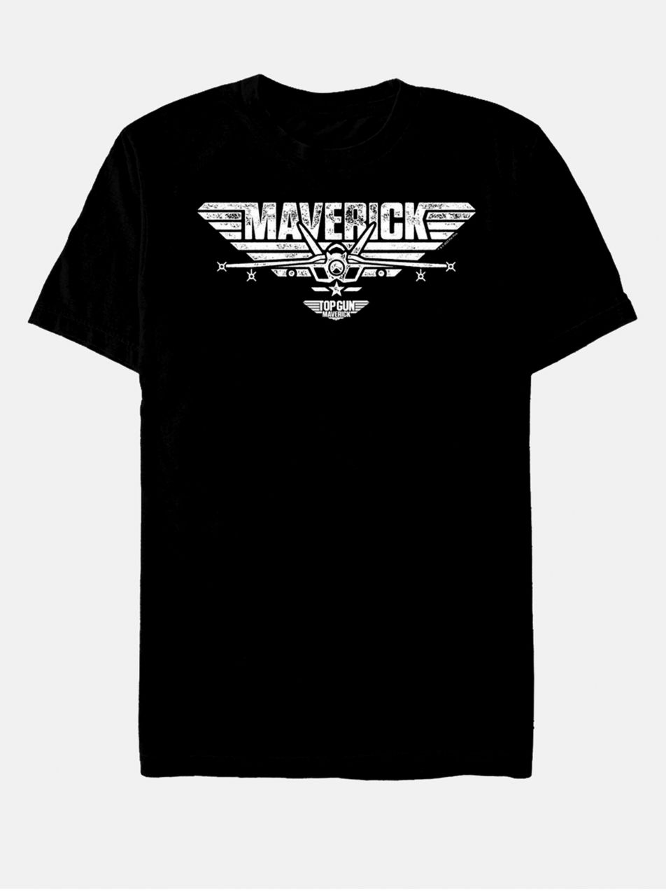Čierne unisex tričko Paramount White Maverick