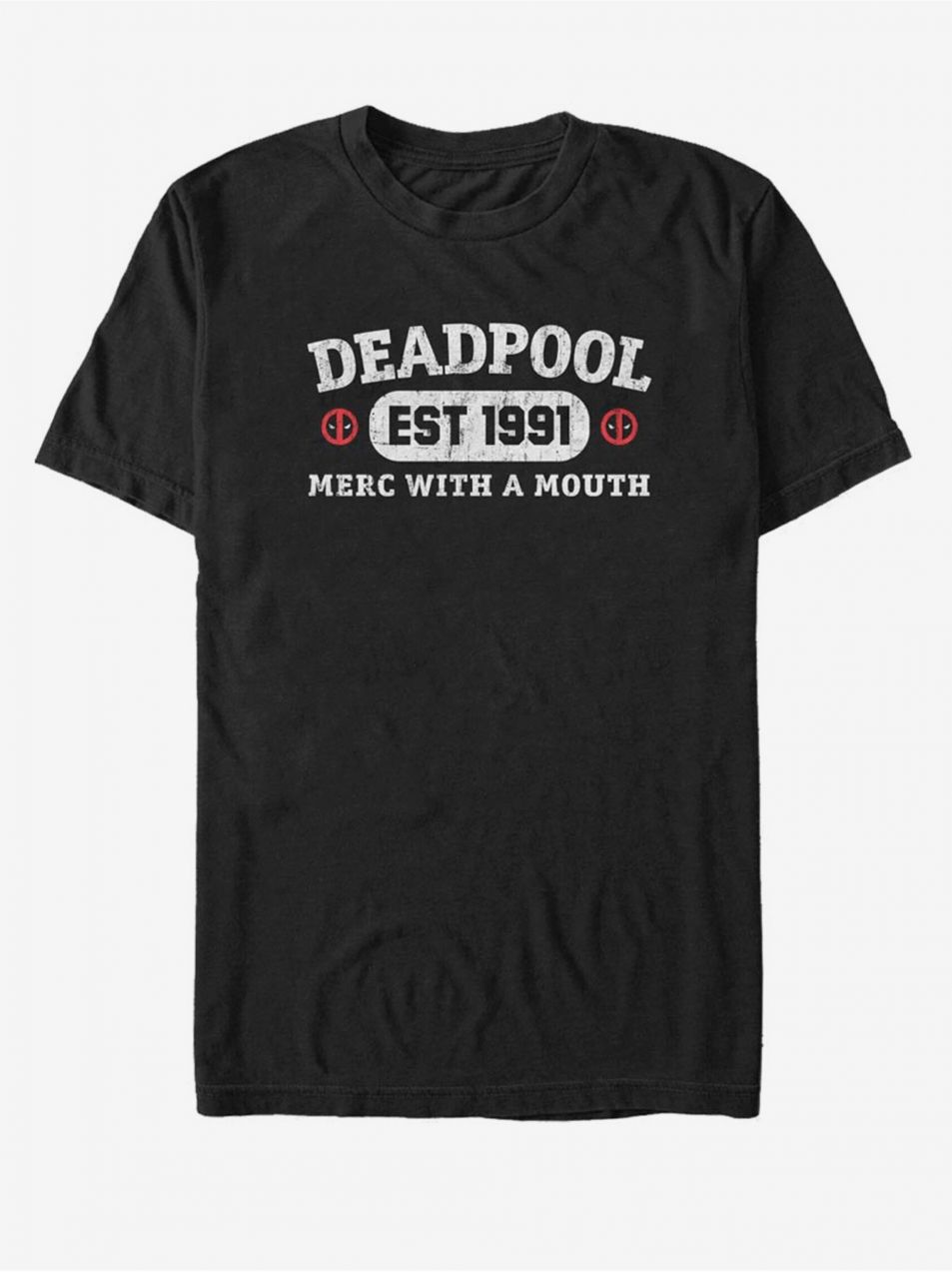 Čierne unisex tričko Marvel Athletic Merc
