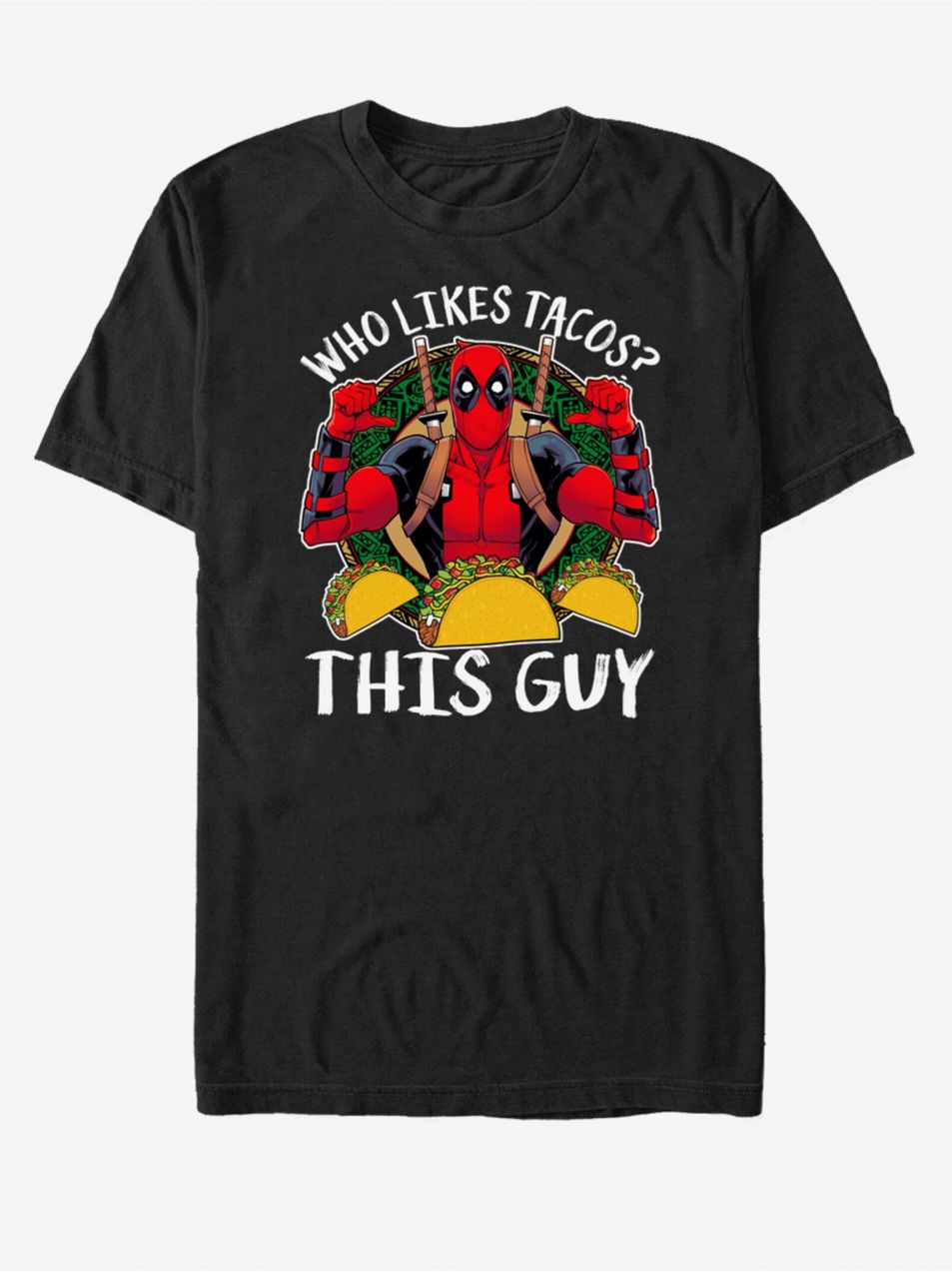 Čierne unisex tričko Marvel Love Tacos