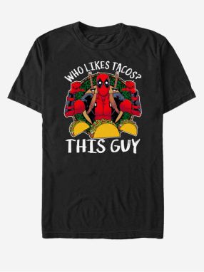 Čierne unisex tričko Marvel Love Tacos