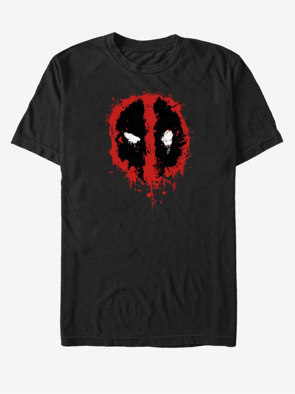 Čierne unisex tričko Marvel Deadpool Splatter Icon