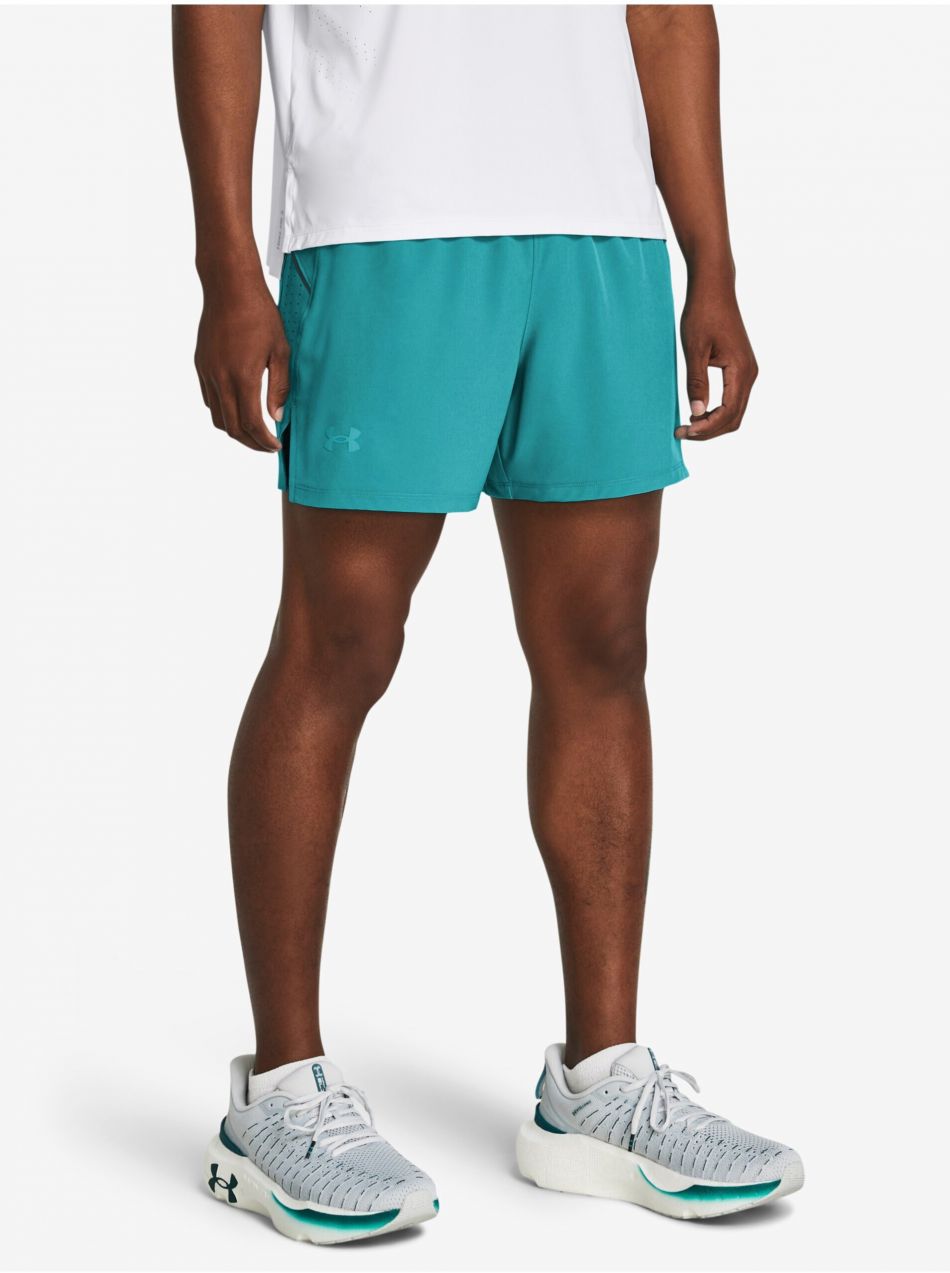 Tyrkysové pánske športové kraťasy Under Armour UA LAUNCH PRO 5'' SHORTS