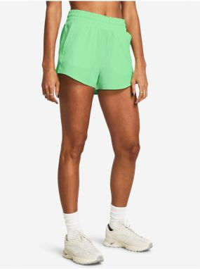 Svetlo zelené dámske športové kraťasy Under Armour Flex Woven Short 3in