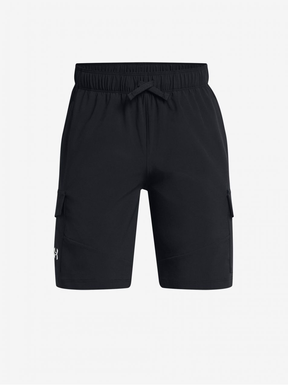 Čierne chlapčenské športové kraťasy Under Armour UA Pennant Woven Cargo Short