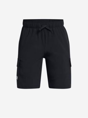 Čierne chlapčenské športové kraťasy Under Armour UA Pennant Woven Cargo Short