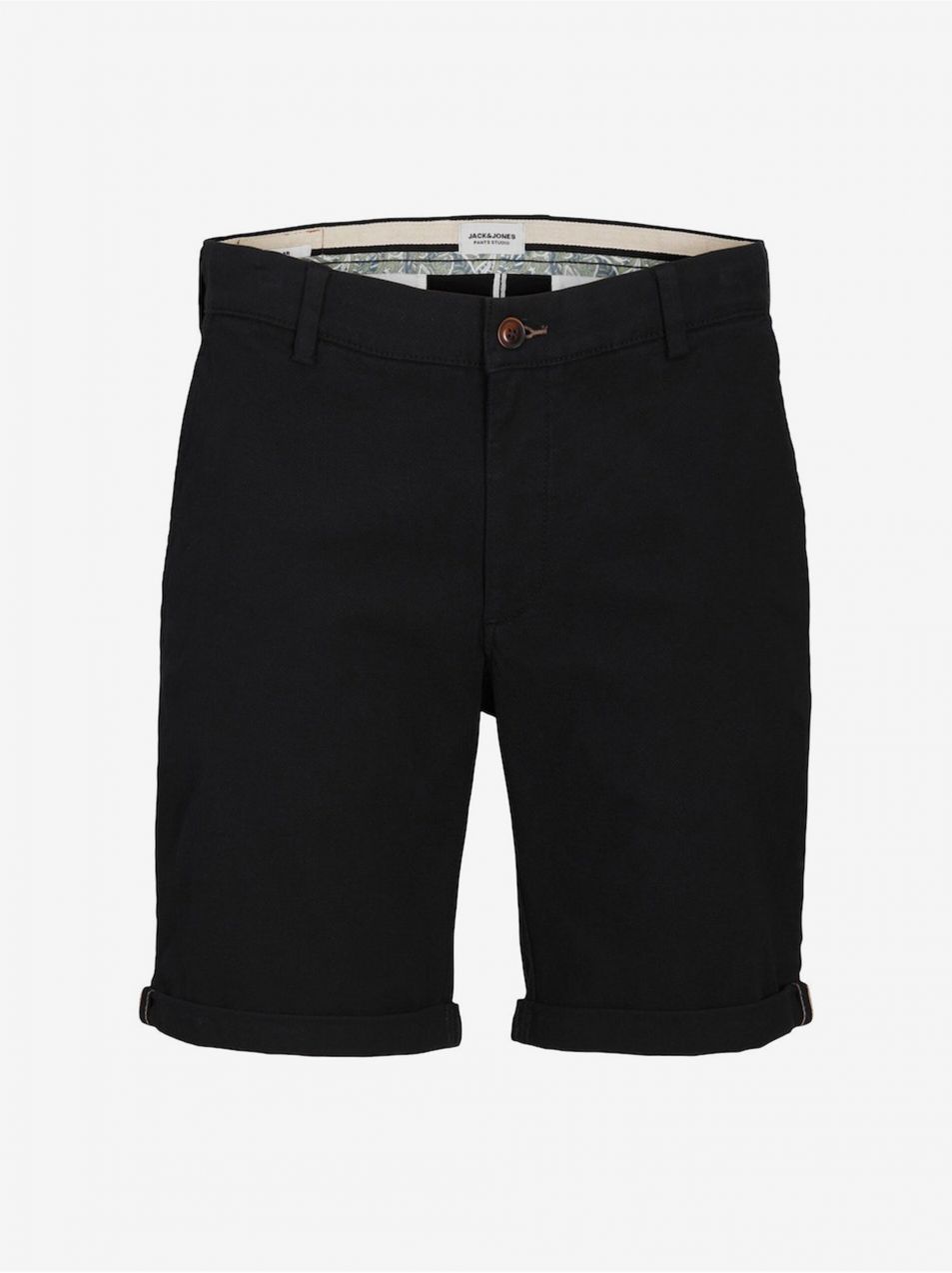 Čierne pánske chino kraťasy Jack & Jones Fury