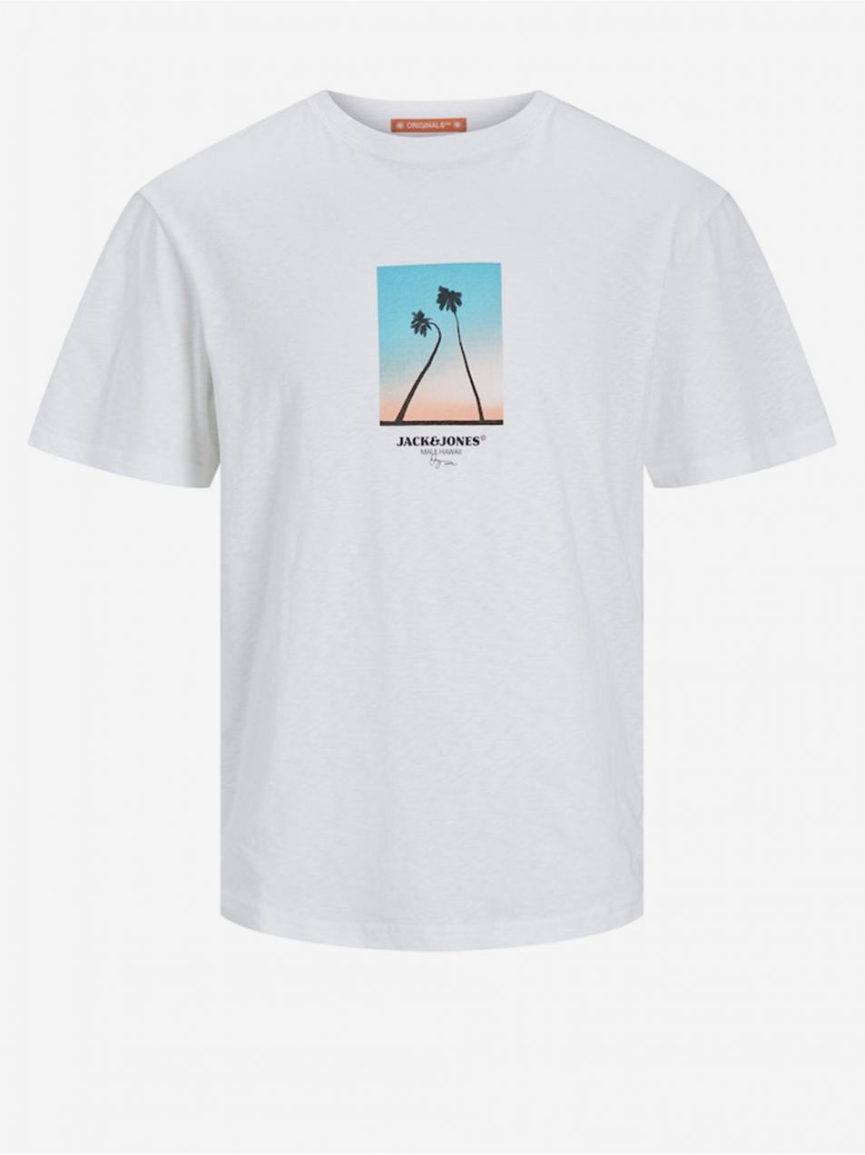 Biele pánske tričko Jack & Jones Aruba