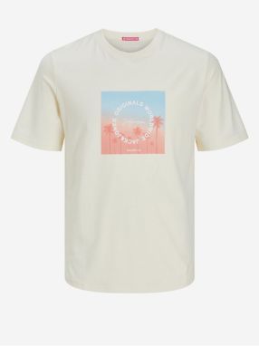Béžové pánske tričko Jack & Jones Aruba