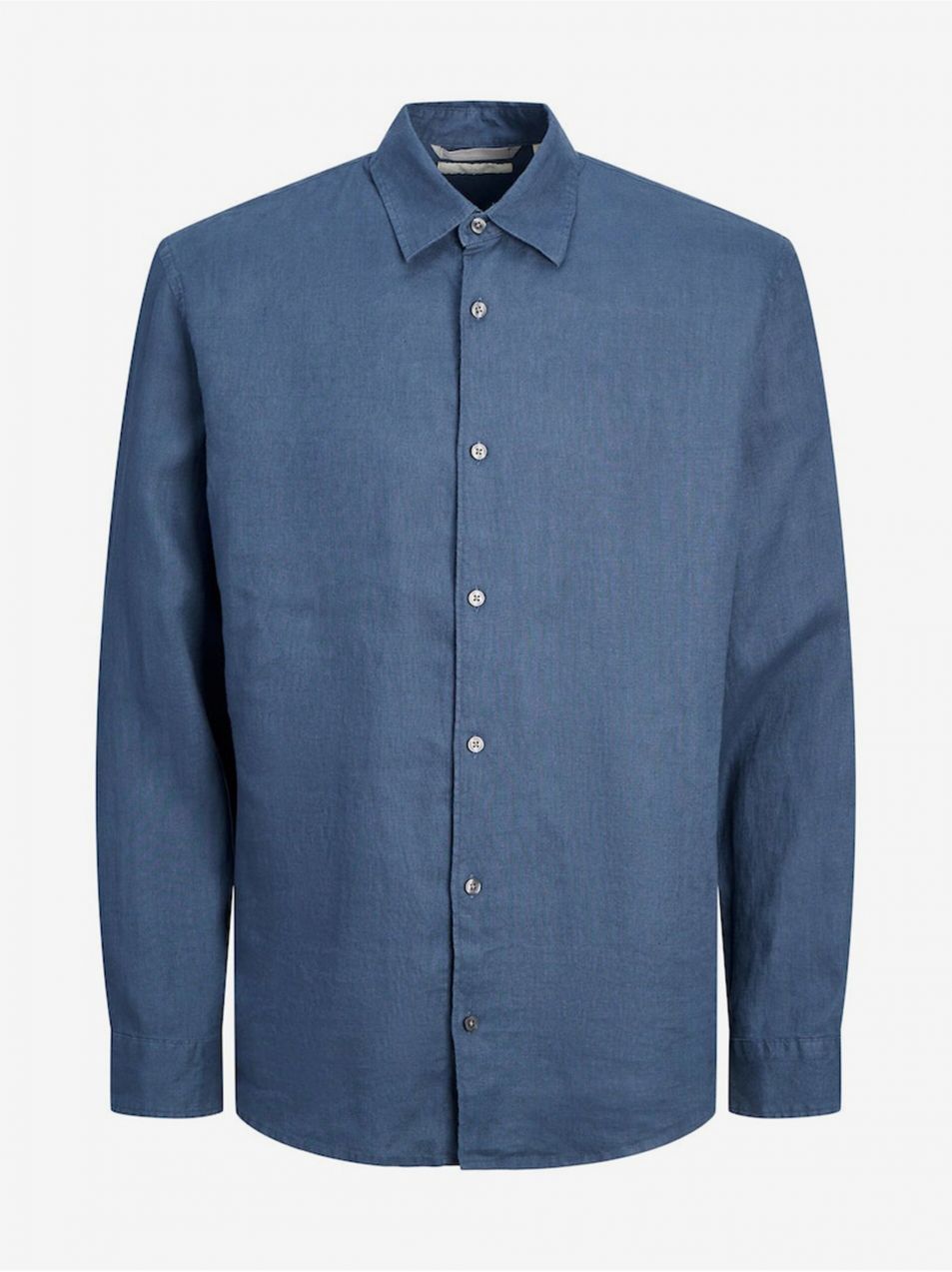 Modrá pánska ľanová košeľa Jack & Jones Lawrence