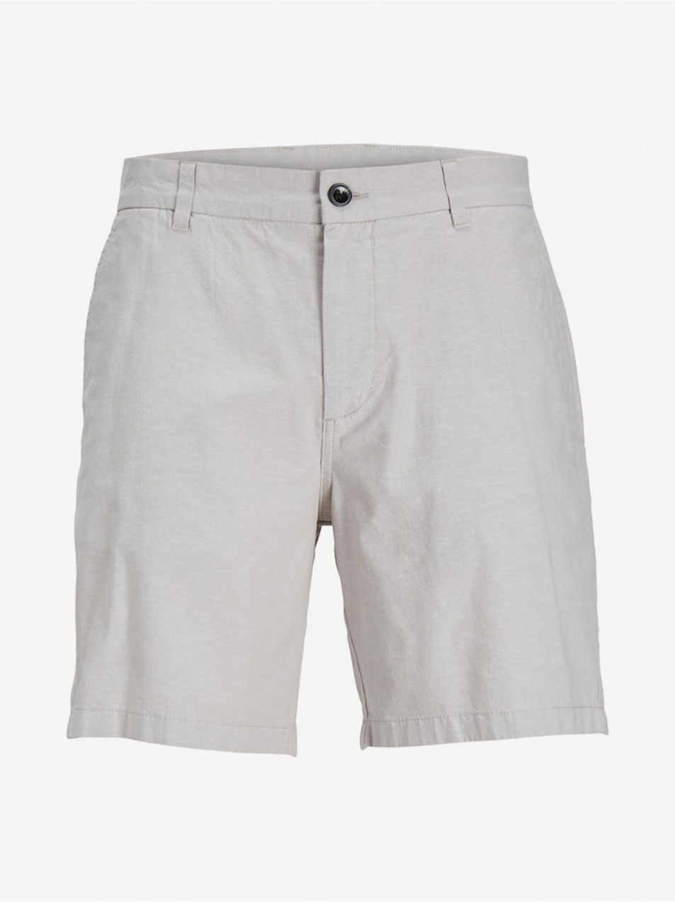 Krémové pánske chino kraťasy s prímesou ľanu Jack & Jones Ace