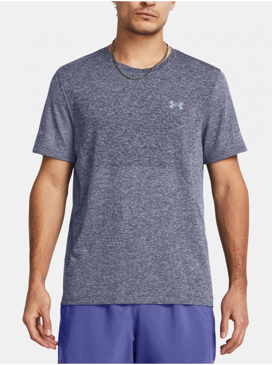 Fialové pánske tričko Under Armour UA Seamless Stride SS