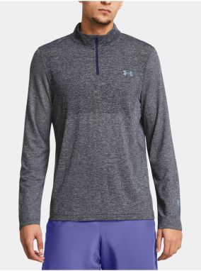 Fialové pánske tričko Under Armour UA Seamkess Stride 1/4 Zip