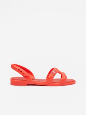 Koralové dámske sandálky Melissa Tube Sandal + Jeremy Scott