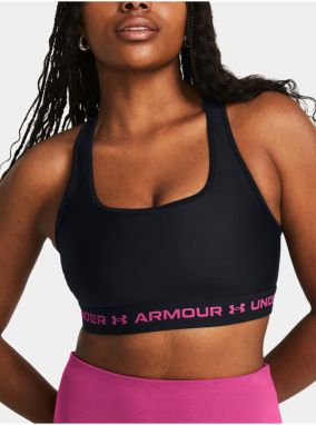 Čierna športová podprsenka Under Armour UA Crossback Mid
