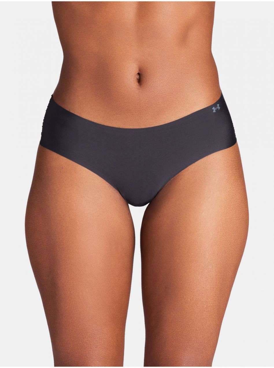 Súprava troch dámskych nohavičiek v čienej farbe Under Armour UA Pure Stretch NS Hipster