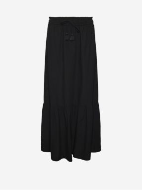 Čierna dámska maxi sukňa Vero Moda Pretty