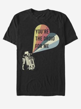 Čierne unisex tričko Star Wars Droid For Me