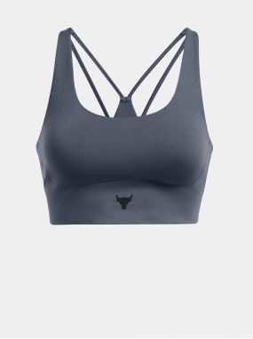 Šedá dámska športová podprsenka Under Armour Project Rock LG Grind Sportlette