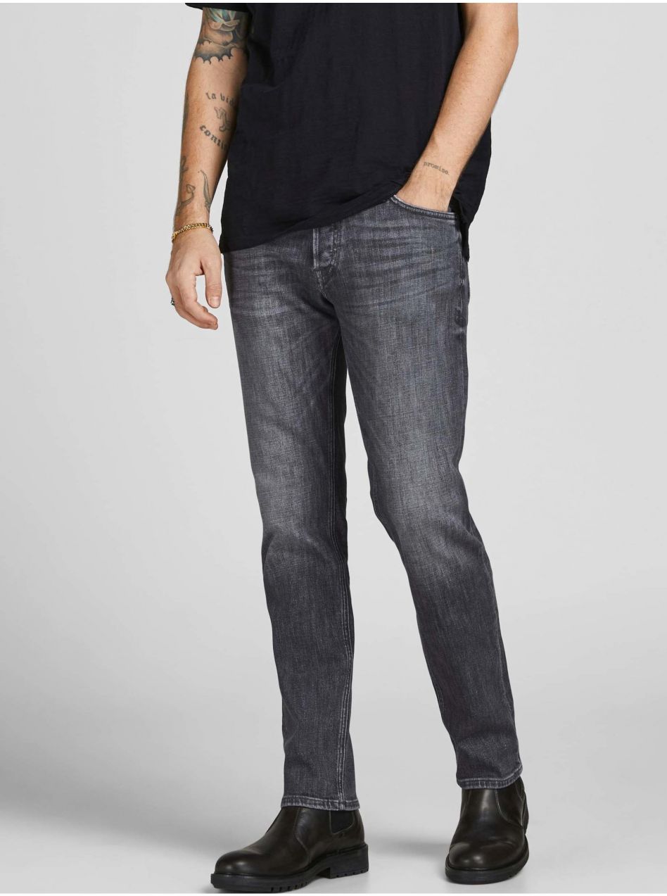 Šedé pánske straight fit rifle Jack & Jones Tim