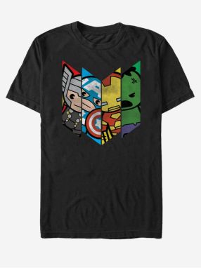 Čierne unisex tričko Marvel Chevron Avenge