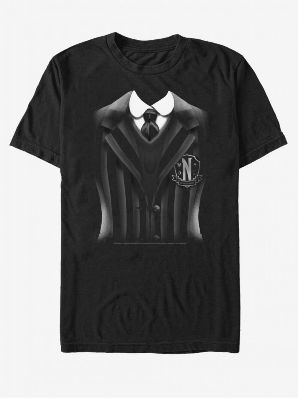 Čierne pánske tričko MGM Wednesday Uniform