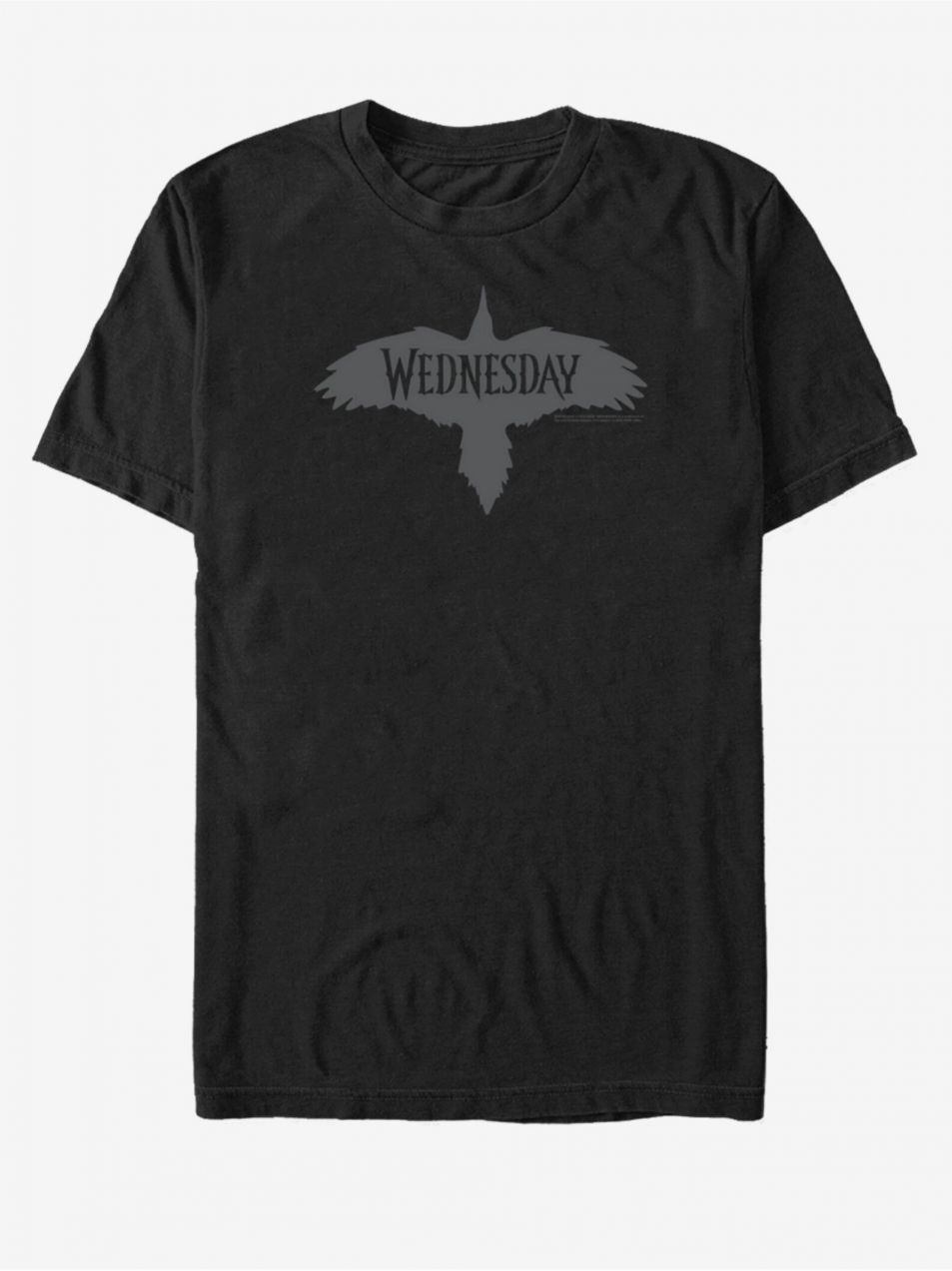 Čierne unisex tričko MGM Raven Wednesday