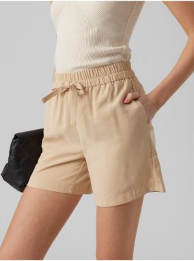 Béžové dámske kraťasy Vero Moda Carmen