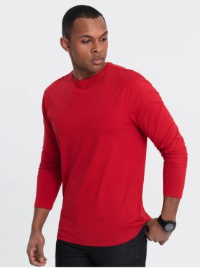 Červené pánske basic tričko Ombre Clothing