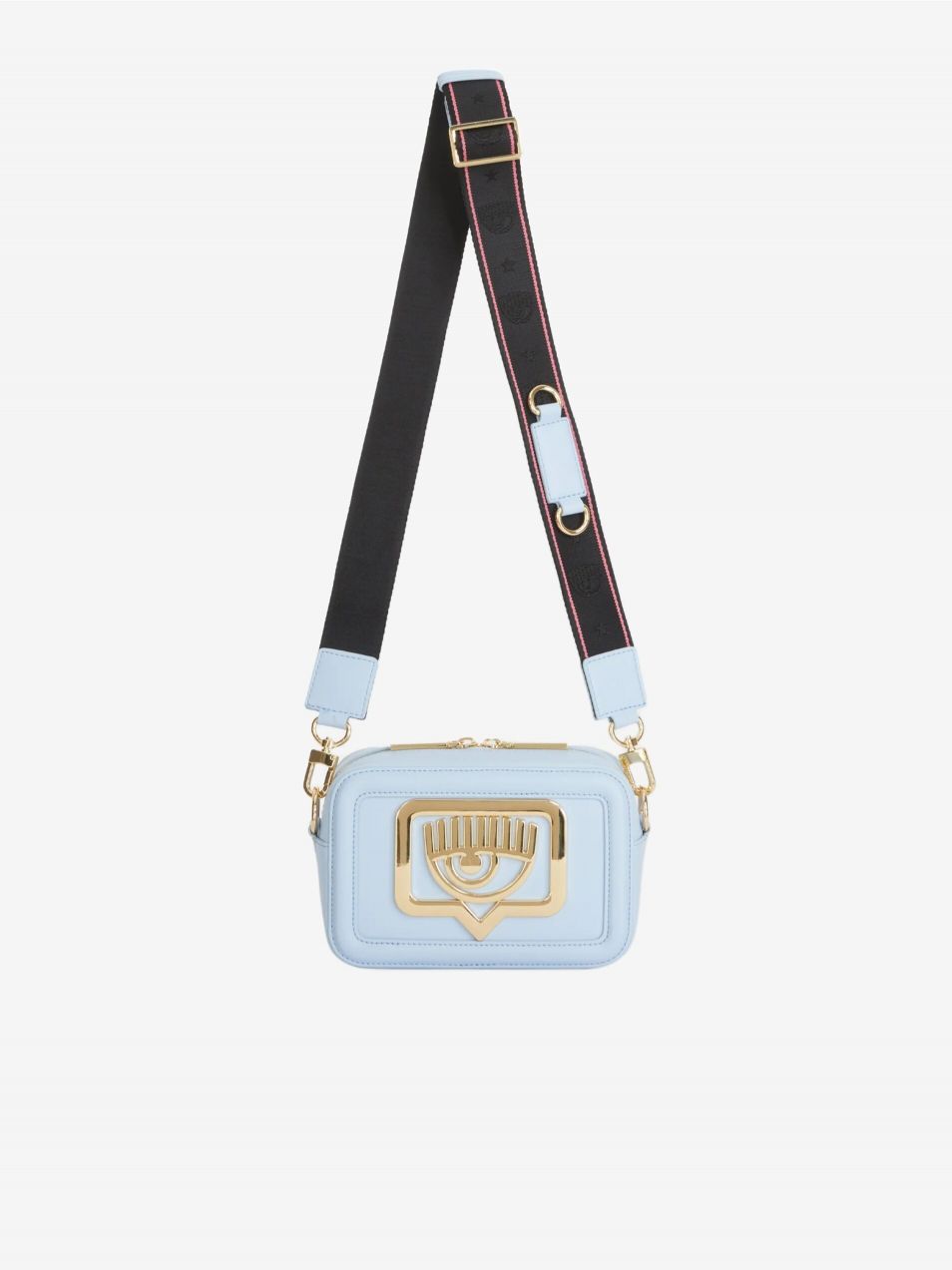 Svetlomodrá dámska crossbody kabelka CHIARA FERRAGNI Range