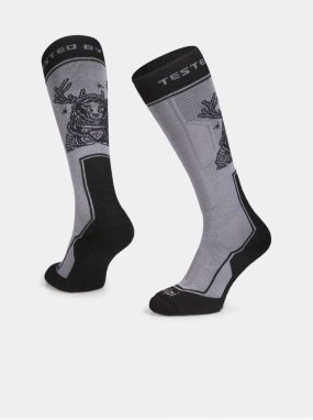 Čierne unisex lyžiarske podkolienky Kilpi LTD DESTIN-U